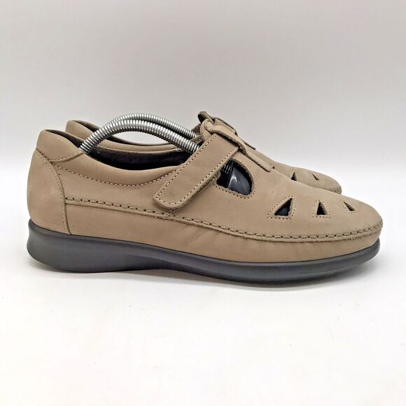 SAS Roamer Easy Strap Mary Jane Shoes Women's 8.5W Bone Leather Tripad Comfort - Picture 1 of 12